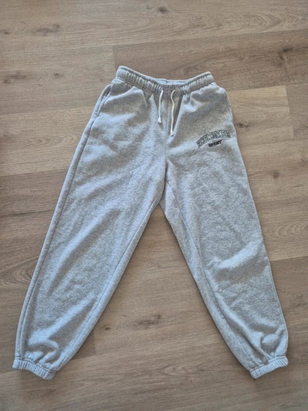Relaxed Fit Heather Gray Jogger Sweatpants Size S